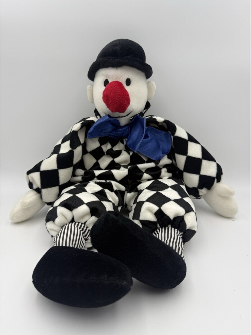 Checkers The Clown Plush Soft Doll Toy With Red Squeaker Nose Vintage 1994
